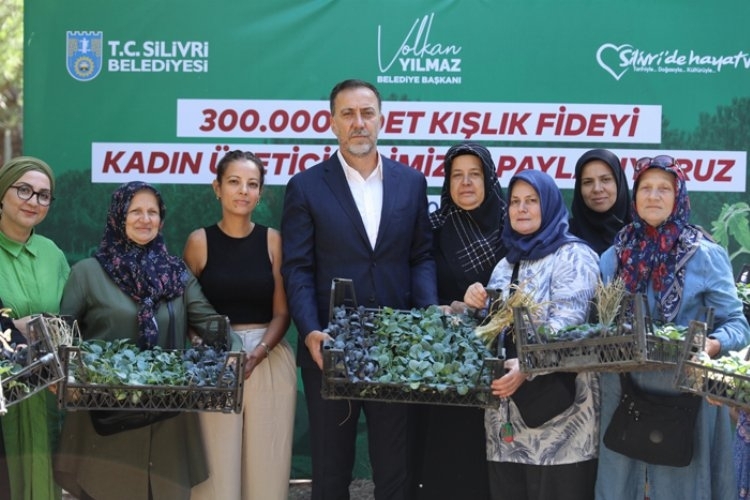 Silivri'de Kadın Üreticilere 300 Bin Fide Desteği