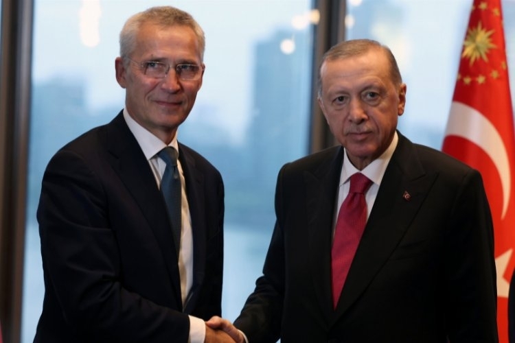 Cumhurbaşkanı Erdoğan, Stoltenberg ile Türkevi'nde Görüştü″