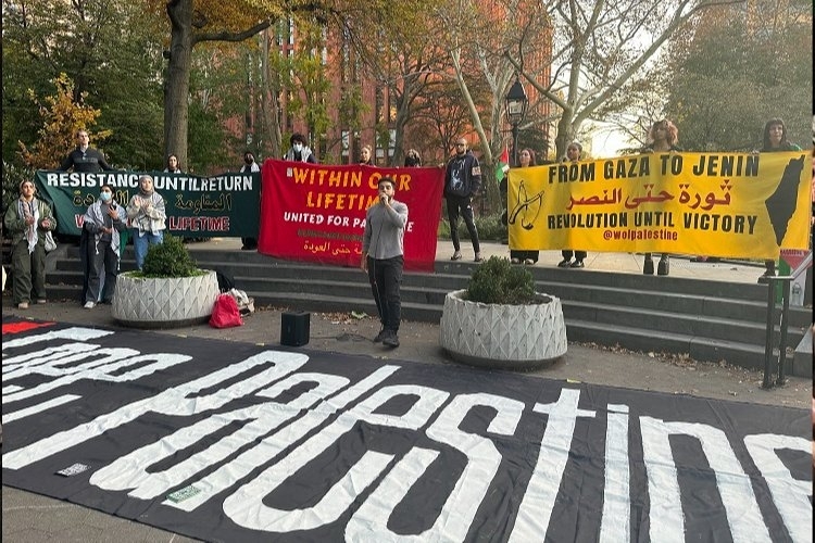 Washington Square Park'ta Filistin'e Dayanışma: Destek Eylemi Gerçekleştirildi