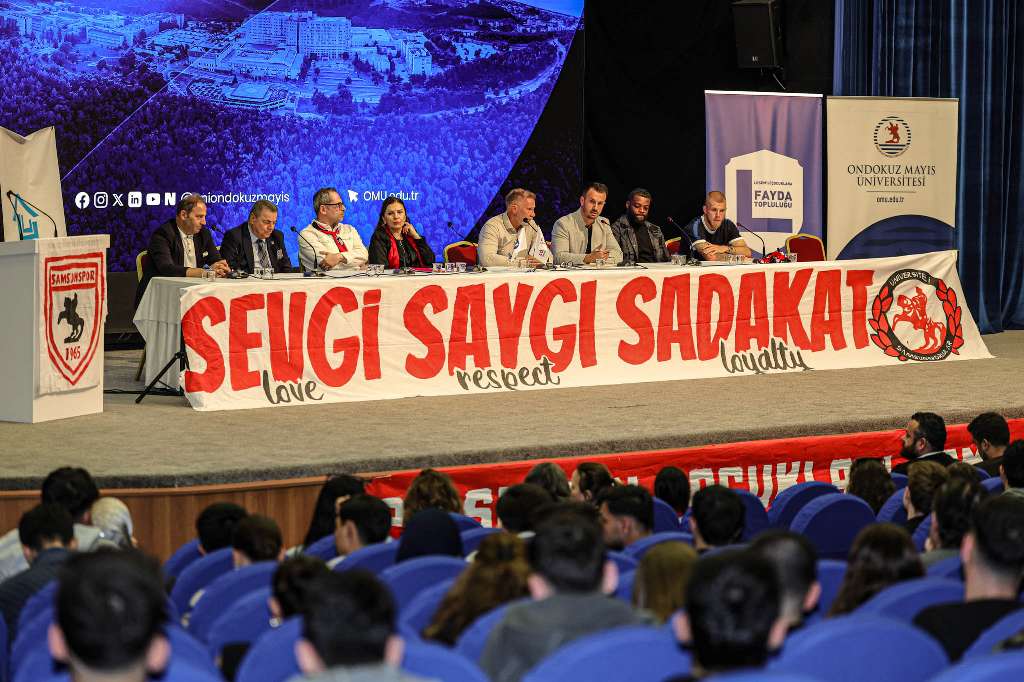Samsunspor Lösemili Çocuklar için OMÜ'de gençlerle buluştu