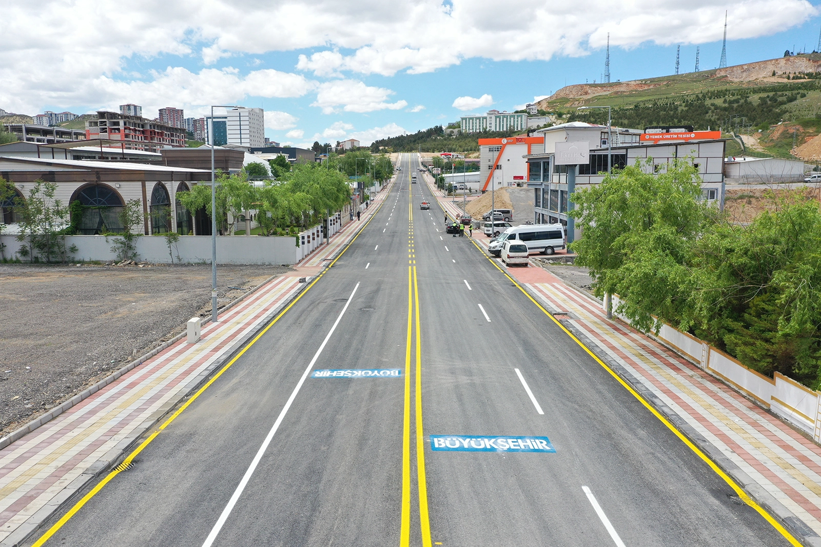 Malatya’da Orduzu Hanbeyoğlu Caddesi’nde Yol Çalışmaları Tamamlandı