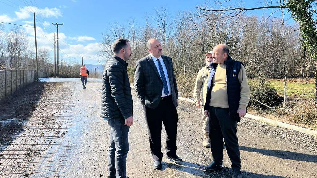 Salıpazarı'nda beton santraliyle hizmet hız kazandı