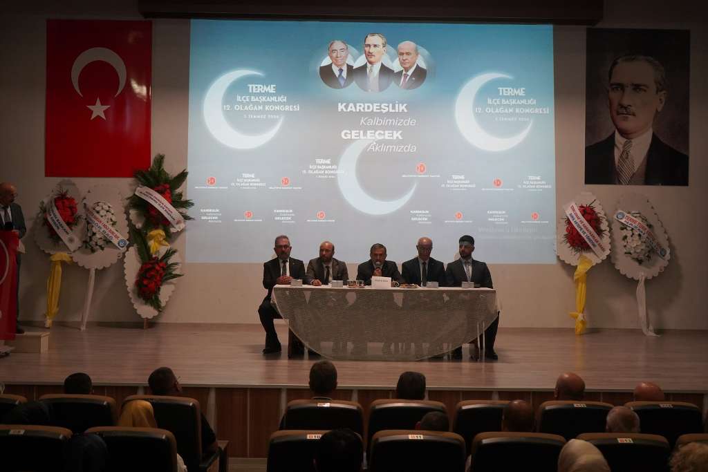 MHP Terme İlçe Başkanlığı'nda 12. Olağan Kongre Gerçekleştirildi