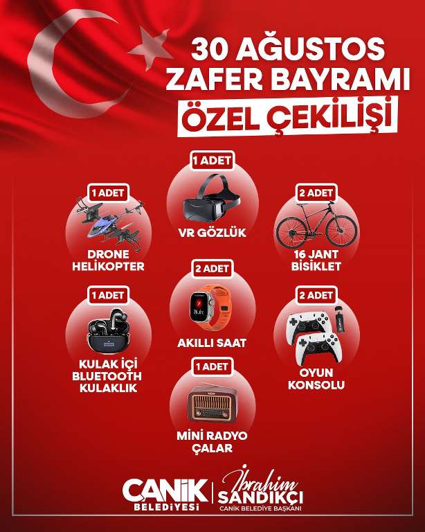 Canik Belediyesi'nden Hediye Yağmuru