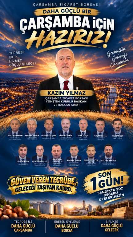 ÇARŞAMBA’DA KAZIM YILMAZ’A DESTEK ÇIĞ GİBİ BÜYÜYOR!