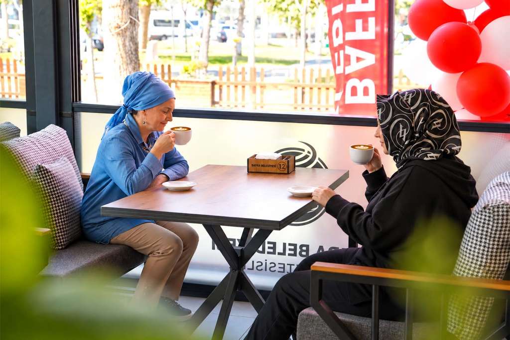 Bafra Alparslan Türkeş Parkı Sosyal Tesisleri dört mevsim hizmette