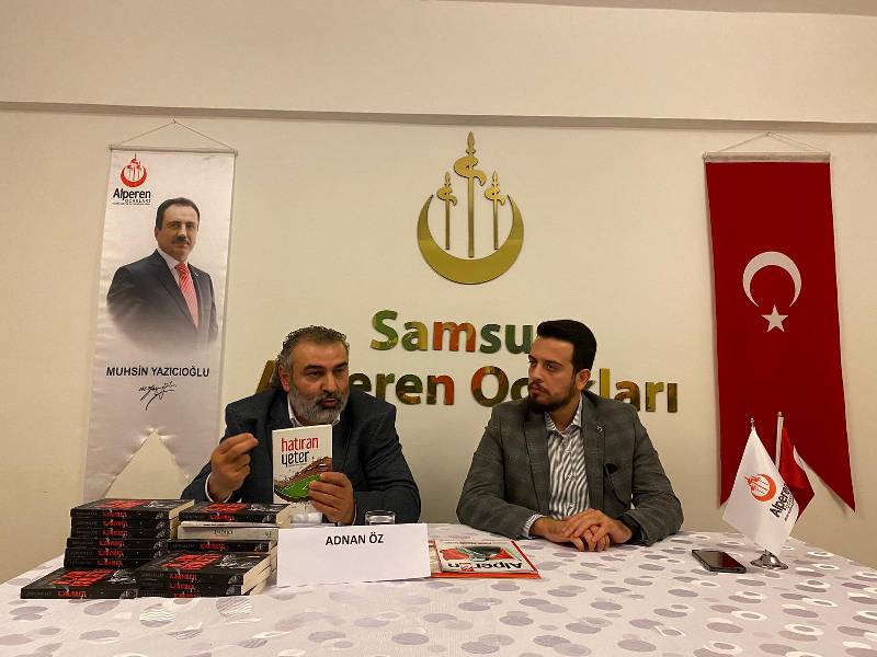 Samsunlu Yazar Adnan Öz, Alperen Ocakları Samsun Şubesi’nde Söyleşi Yaptı
