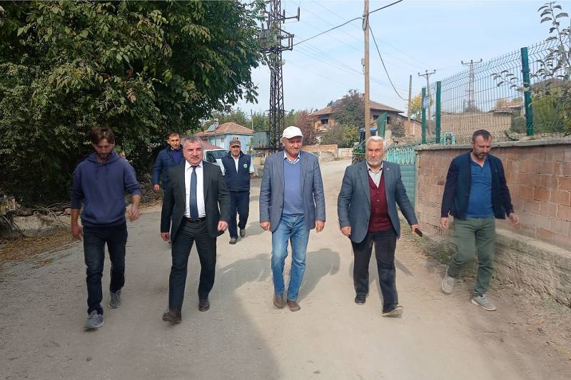 Havza Belediyesi Başkanı Özdemir’den yol incelemesi