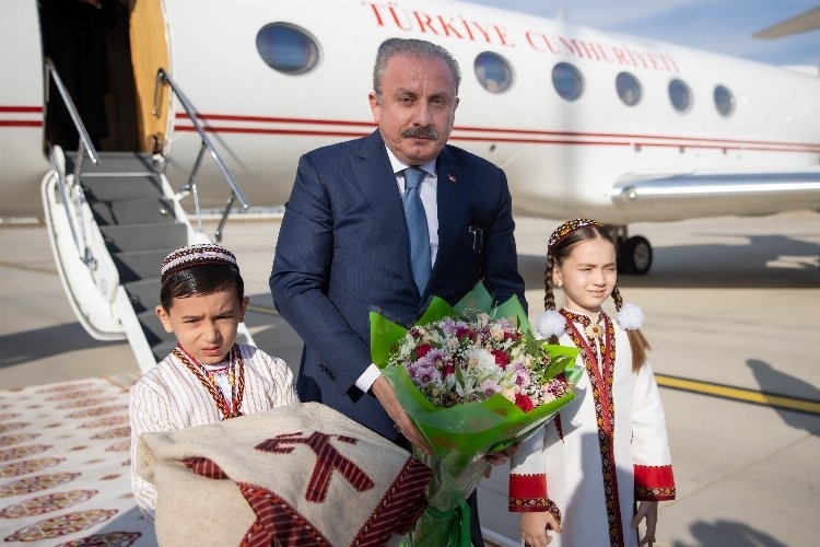 Türkiye Büyük Millet Meclisi Başkanı Mustafa Şentop Türkmenistan'da