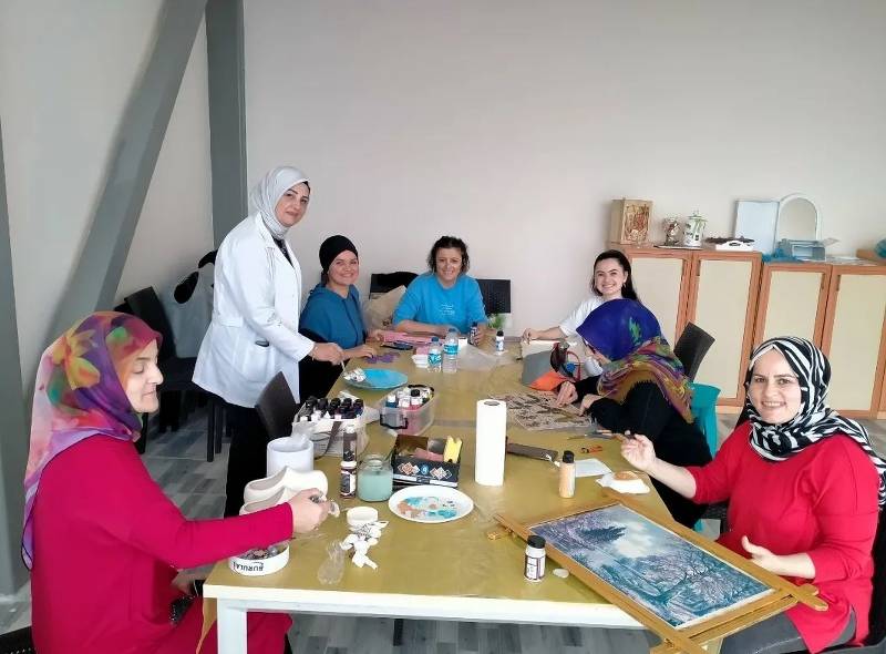 Samsun'da kadınlara destek