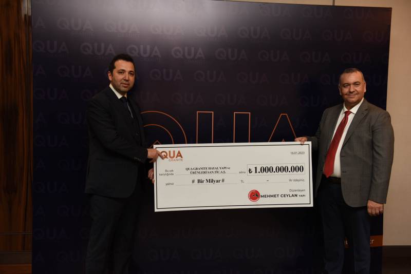 QUA Granite ile Mehmet Ceylan Yapı rekor satışa imza attı