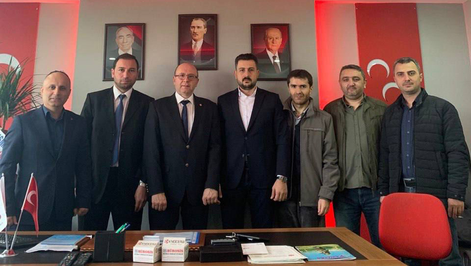 Staj Mağdurları’ndan MHP İlkadım İlçe Başkanı Çetin’e ziyaret