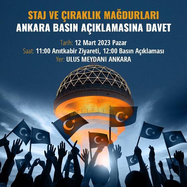 Staj mağdurları Ankara'da meydanlara iniyor