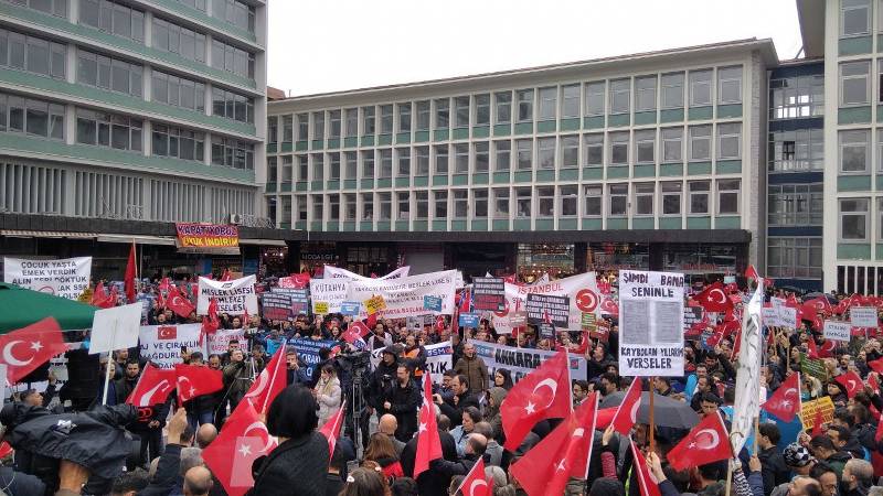 Staj mağdurları Ankara'yı inletti