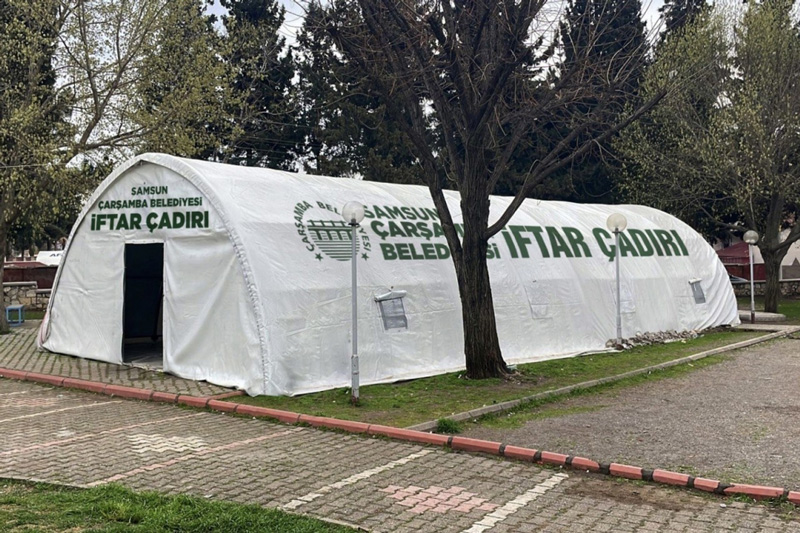 Çarşamba Belediyesi Kahramanmaraş'ta iftar çadırı kuruyor