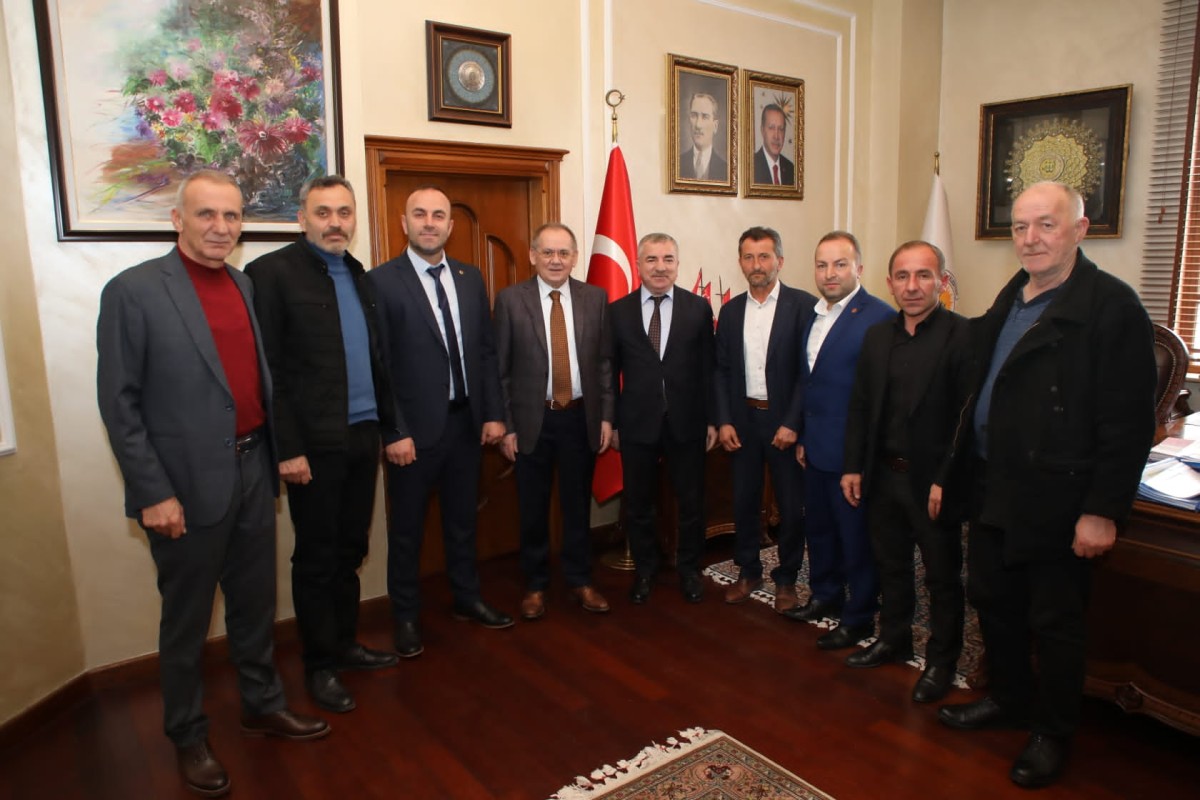 Havzalı Muhtarlardan Samsun Büyükşehir Belediye Başkanı Demir'e Ziyaret
