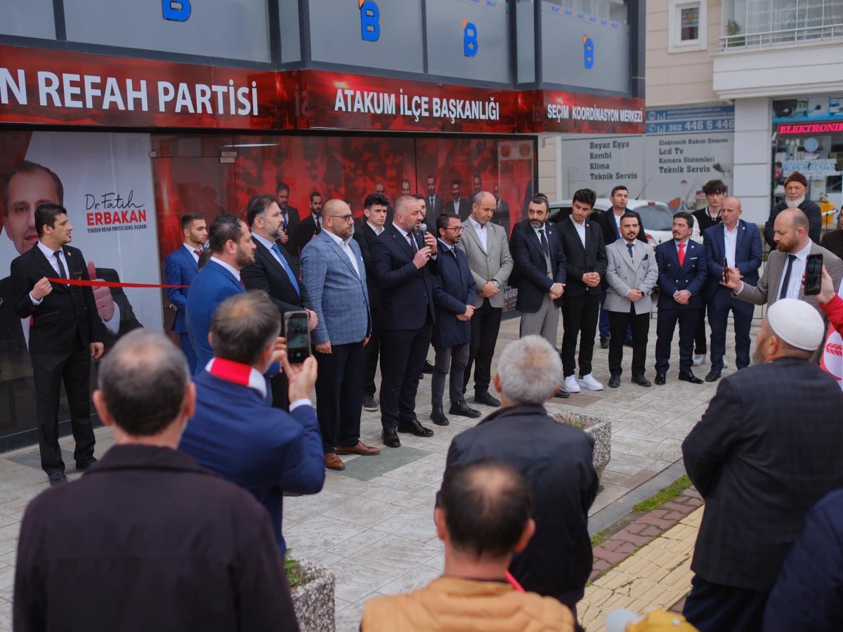 Samsun'da Yeniden Refah Partisi SKM açılışına yoğun ilgi