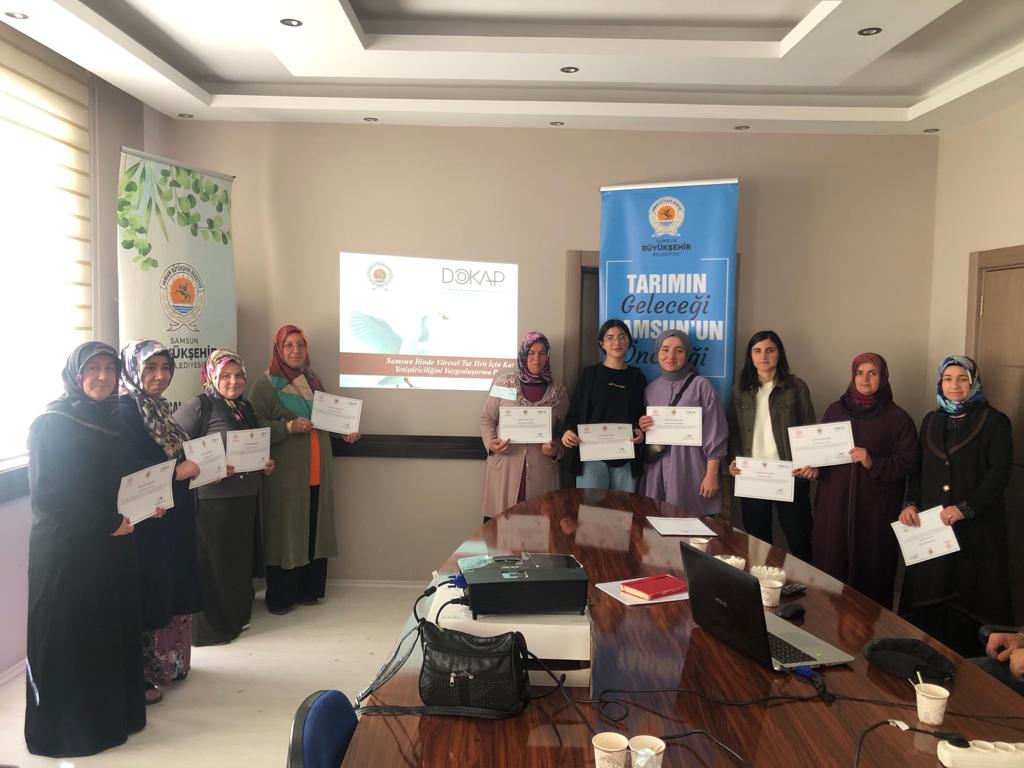 Samsun Büyükşehir'den kaz üreticisi kadınlara eğitim desteği