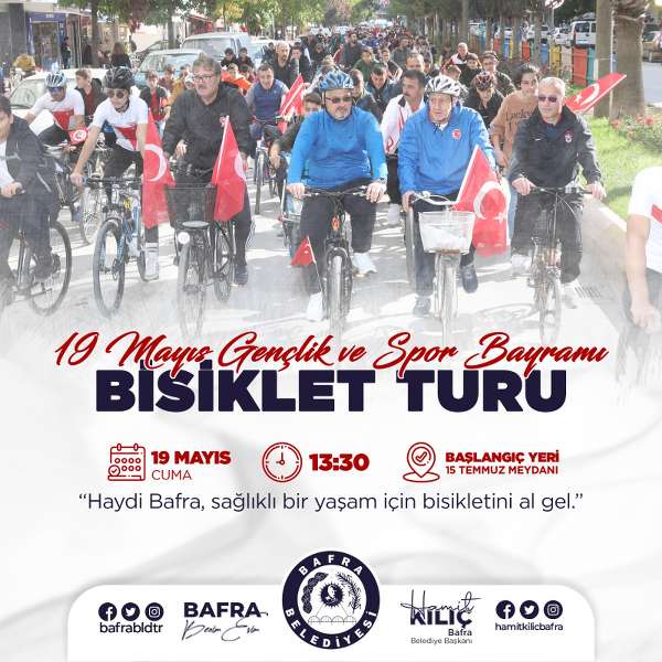 Bafra'da bisiklet turu coşkulu geçecek