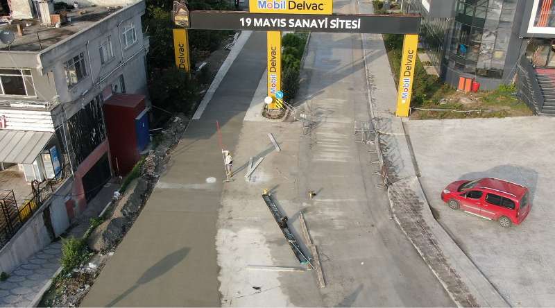 Samsun'da Sanayi Bölgeleri beton yol ağı ile kaplanıyor