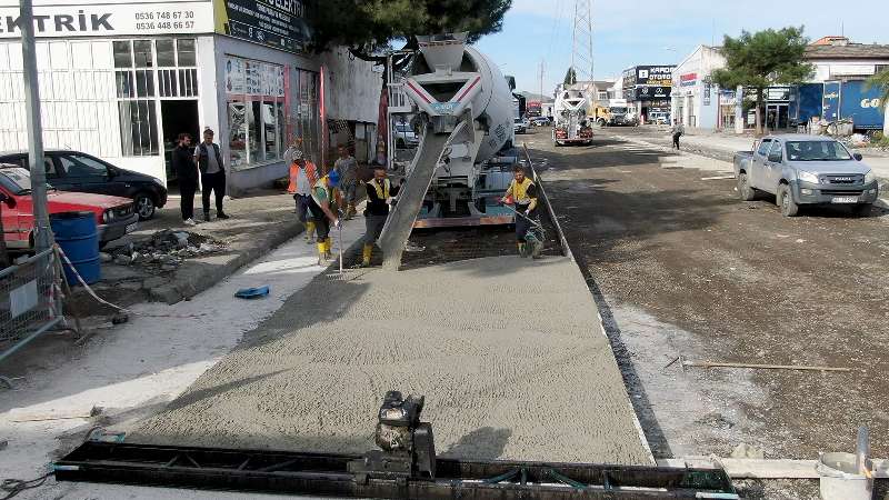 Samsun Sanayi bölgeleri beton yollarla kaplanıyor