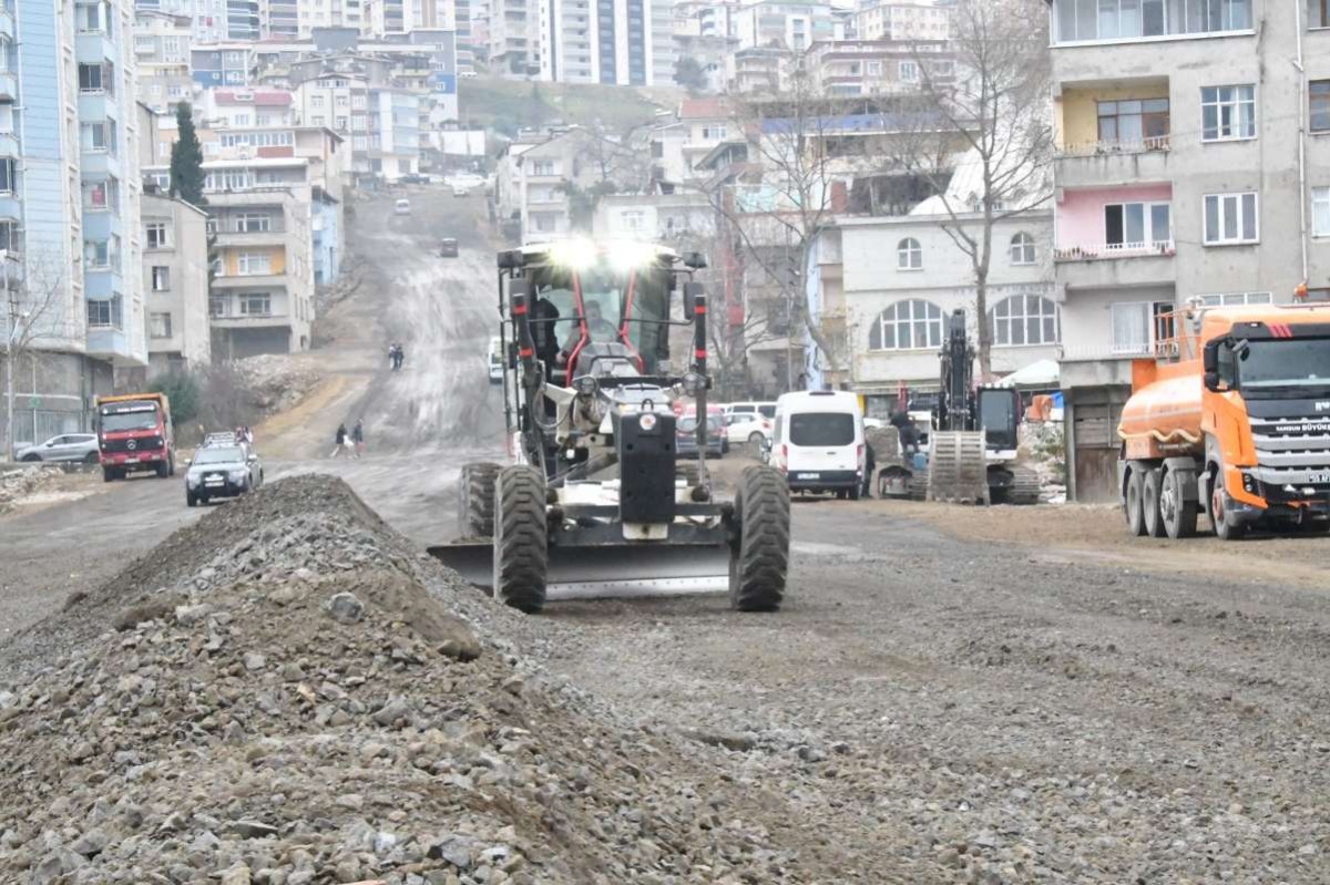 Samsun'da yeni bulvar yolu çalışmaları hızla sürüyor