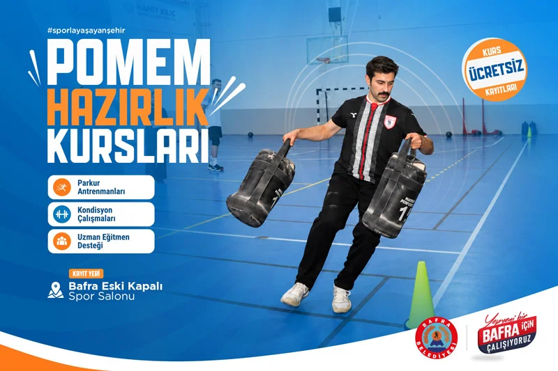BAFRA BELEDİYESİ POMEM HAZIRLIK KURSLARINDA KAYITLAR BAŞLADI