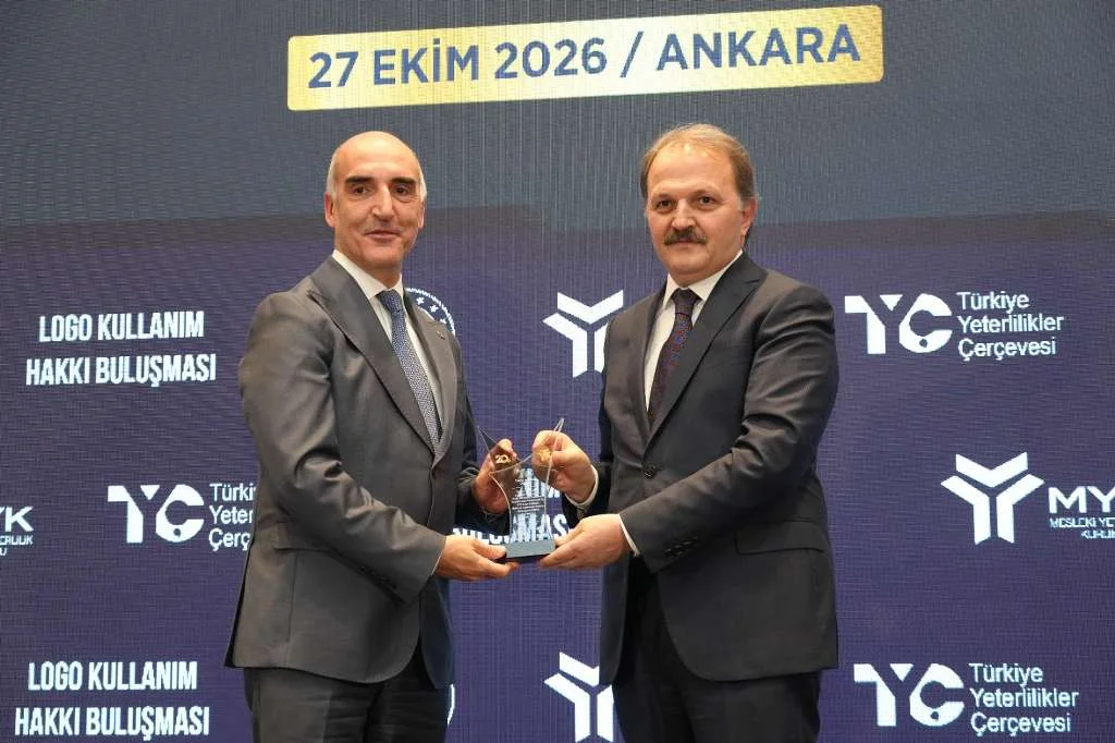 OMÜ, Türkiye Yeterlilik Çerçevesi Logo Kullanım Hakkı Ödülünü aldı